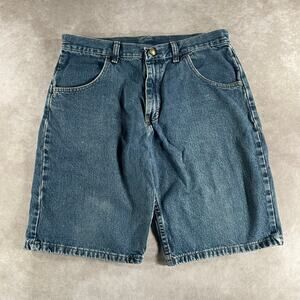 Vintage Y2K Rustler Dark Wash Denim Shorts 30W 10 Inseam
